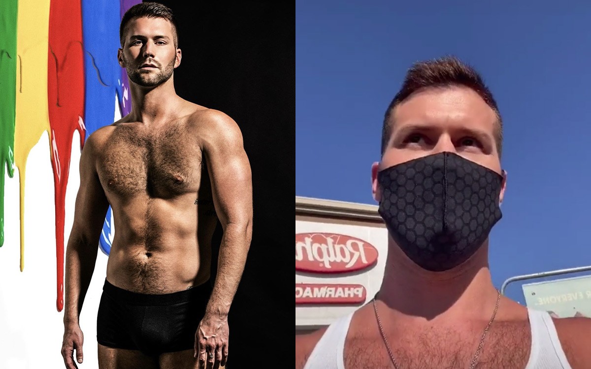 Vidéo : ce mec a trouvé une technique très gay pour inciter les hommes à  porter leur masque | 🌈Jock.life