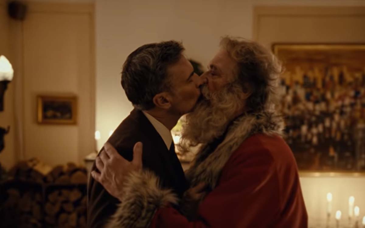 Bisous Henry et Père Noël Pubilicité Noël Gay Posten