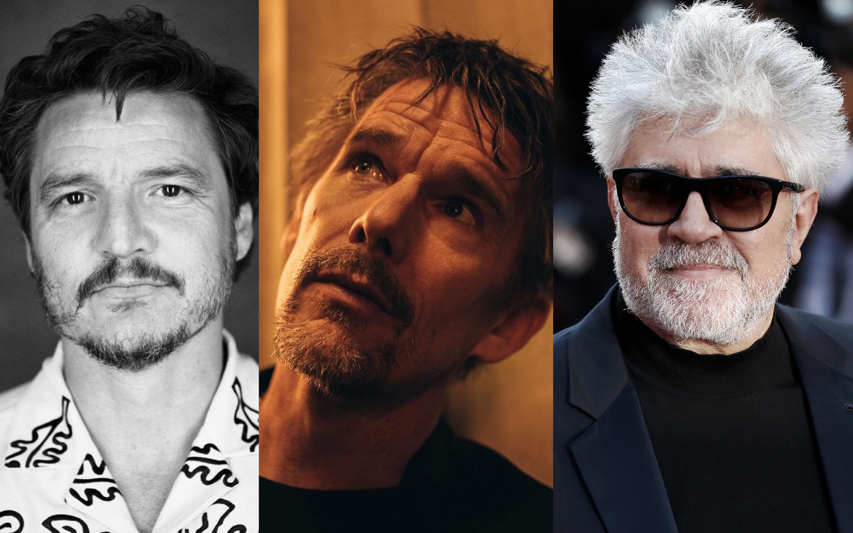 Pedro Pascal Ethan Hawke et Pedro Almodóvar