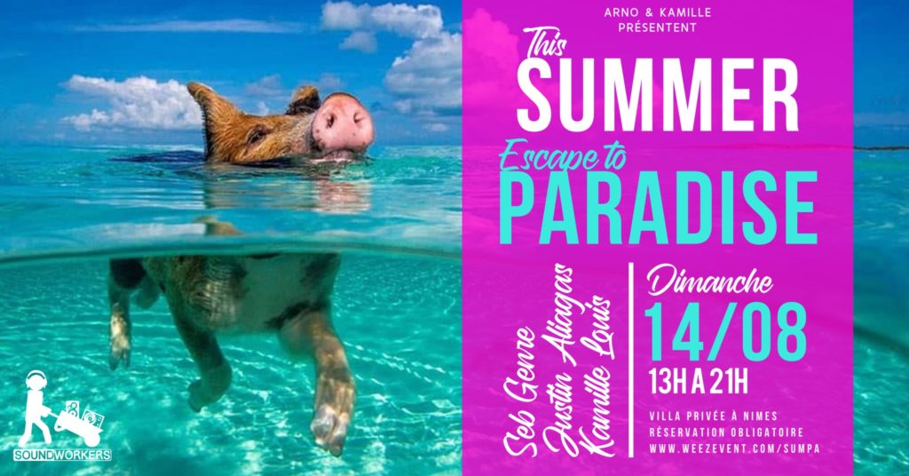 Summer Paradise 2022 | Justin Aliagas, Seb Genre & Kamille Louis Villa Privée à Nîmes