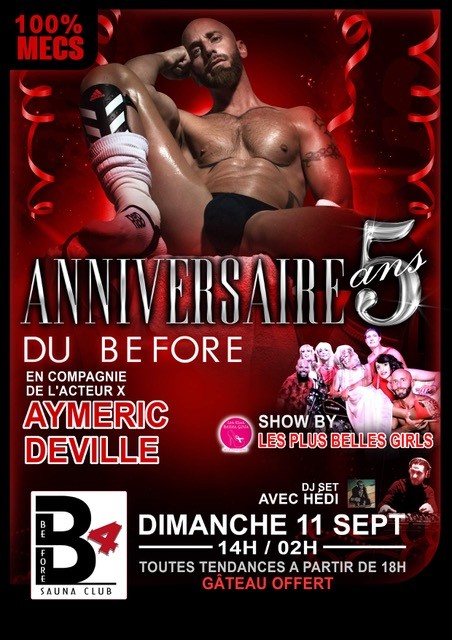 B4 - L'Anniversaire du Before - 100% Mecs