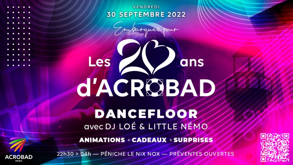 Soirée 20 ans d'Acrobad !