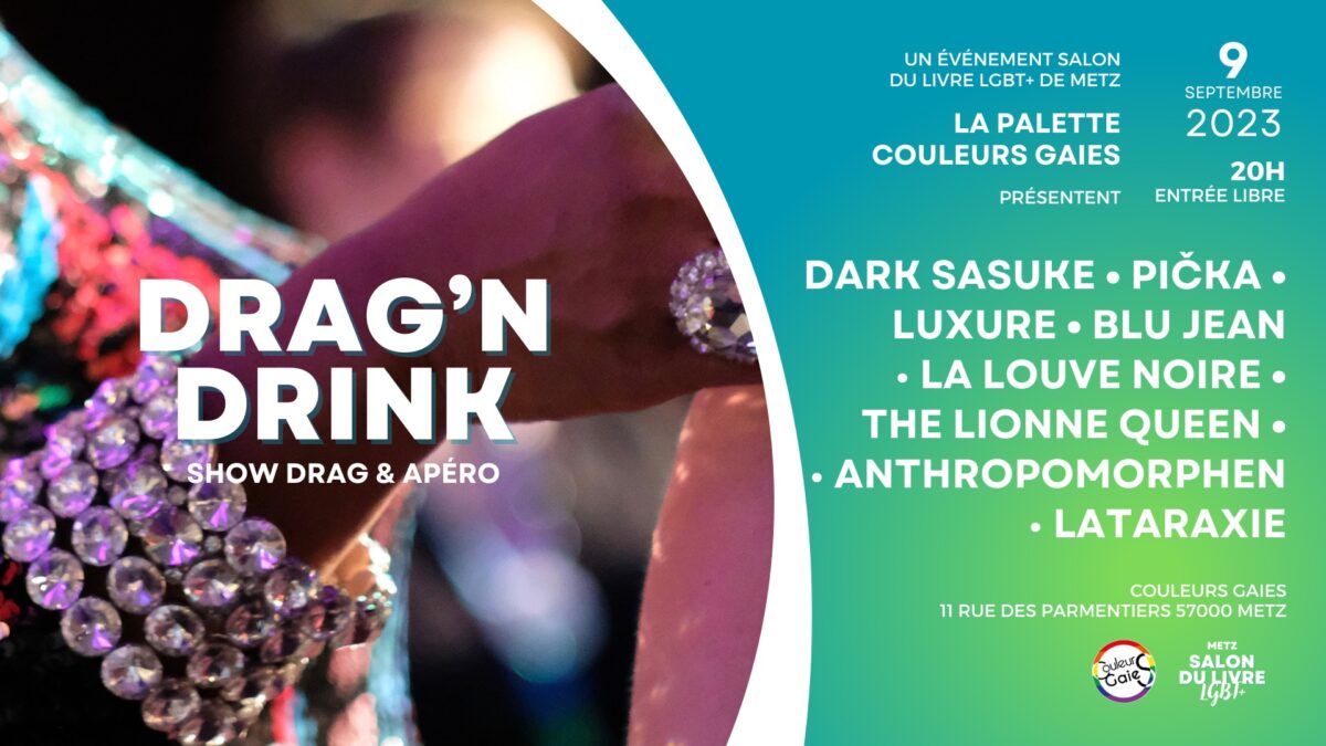 Drag'N Drink Spécial Salon du Livre LGBT+