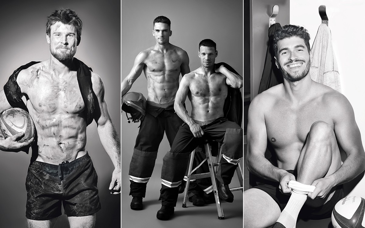 Le calendrier sexy des pompiers pour le challenge Ludovic Martin à