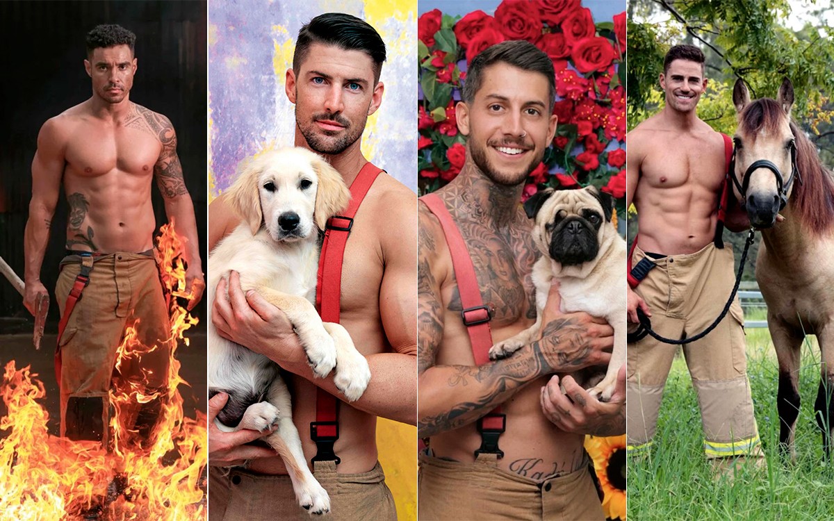 Photo : le calendrier 2024 des pompiers australiens