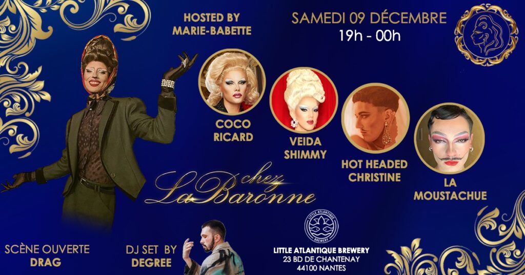 Chez LaBaronne #15 : Apéro Drag & Show