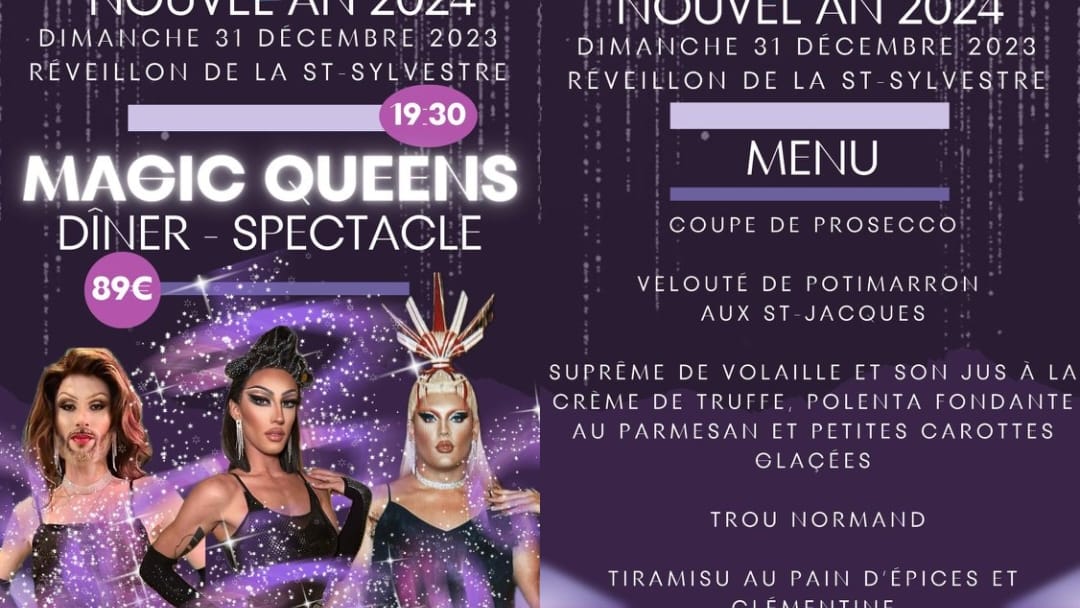 Réveillon de la St Sylvestre 2023 - Magic Queens